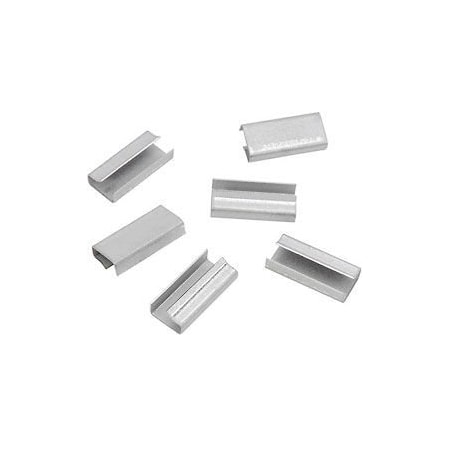 Pac Strapping Products Pac Strapping Thread On Polyester & Polypropylene Strapping Seals, 1/2" Strap Width, Pack of 1000 S-40A